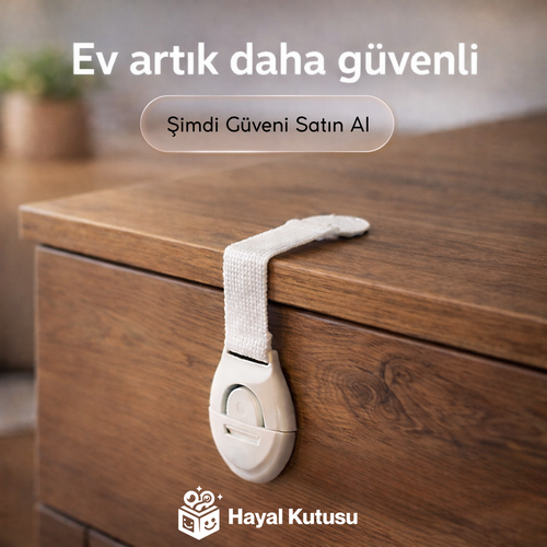 15'li Ultra Güvenli Bebek ve Çocuk Kilidi - Delme Gerektirmez