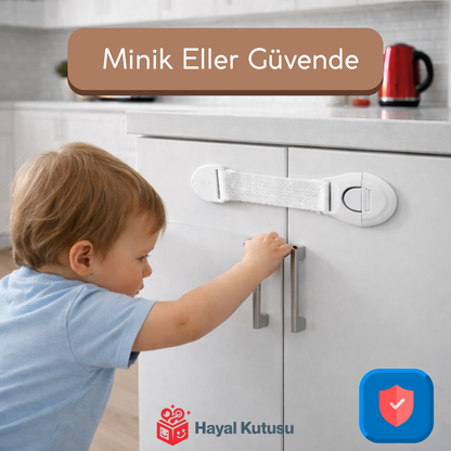 15'li Ultra Güvenli Bebek ve Çocuk Kilidi - Delme Gerektirmez